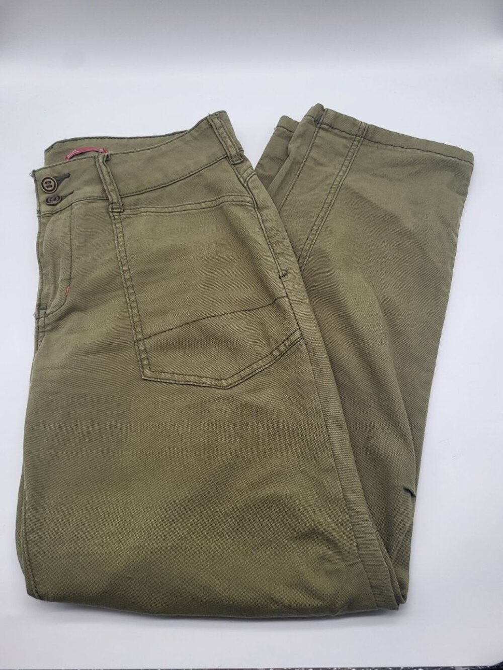 Pilcro Womens SZ 29 The Wanderer Anthropologie Low Rise Trouser Pants Green - Picture 12 of 12